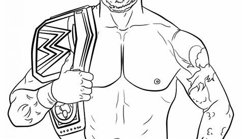 wwe coloring pages printable