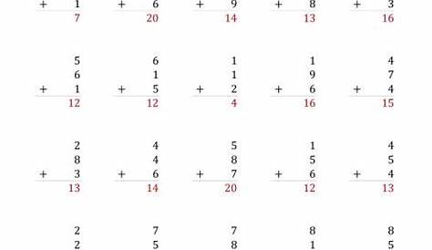 Adding Three One-Digit Numbers (A)