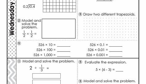 math 5th grade summer review packet pdf
