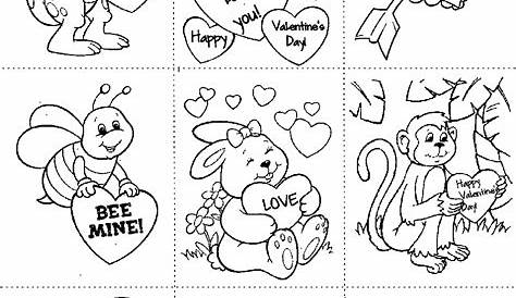 valentines cards printable to color