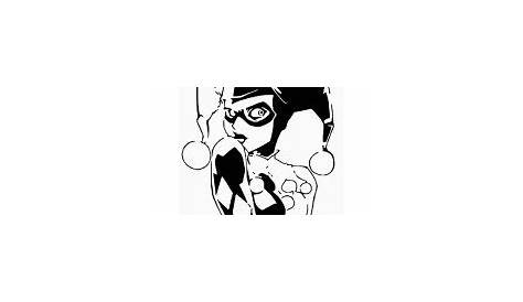 Harley Quinn Stencil