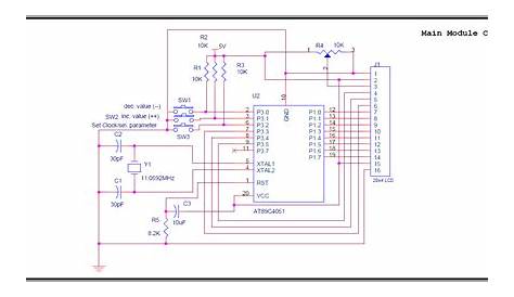 digital alarm clock circuit diagram