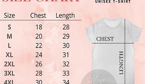 gildan 50 50 size chart