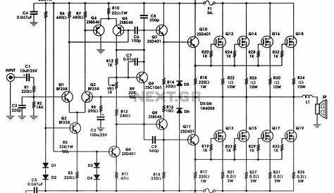 1000w Mosfet Power Amplifier Circuit Diagram - Home Wiring Diagram