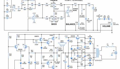 DIY 30 Watt Stereo Amplifier Circuit - Gadgetronicx