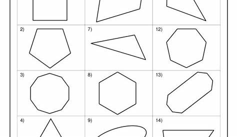 Name Each Shape Worksheet for 4th - 5th Grade | Lesson Planet