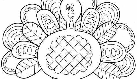 thanksgiving color pages printable