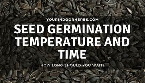 Seeds Germination Time and Temperature for 47 Herbs and Vegetables