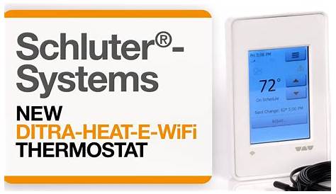 DITRA-HEAT-E-WiFi Thermostat - YouTube