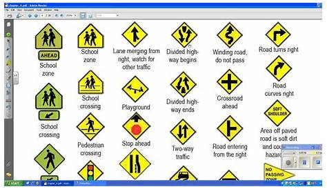 nc dmv road signs chart 2022
