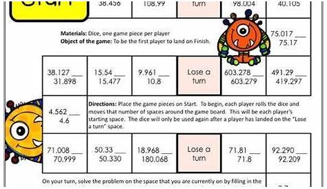 Decimals Games for 5th Grade contains 12 fun and engaging printable