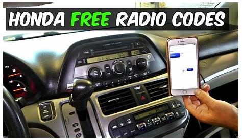 2006 Honda Crv Radio Code