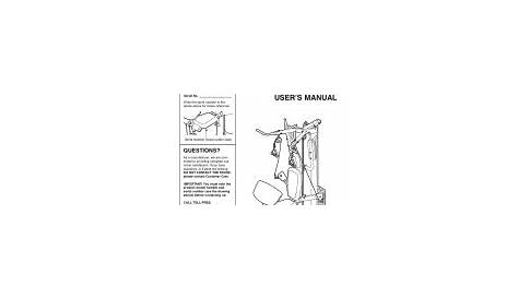 Weider Club 8980 W Manual