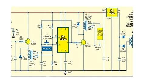 remote control light fan switch circuit diagram