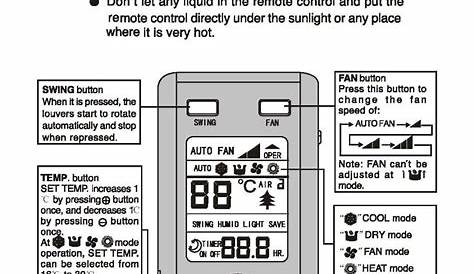 Daikin R410a Remote Control Manual