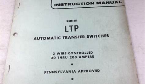 onan transfer switch manual