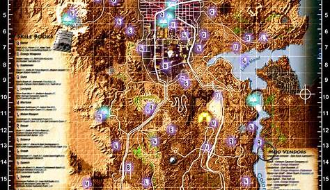 fallout new vegas full map all locations