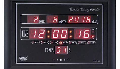 Ajanta Rectangular Digital Wall Clock ( 4 x 6 cm ): Buy Ajanta