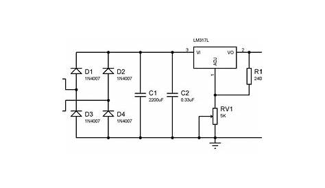 Variable Power Supply using LM317 Voltage Regulator