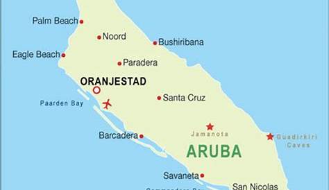 Aruba Map, Aruba Travel Maps from Word Travels