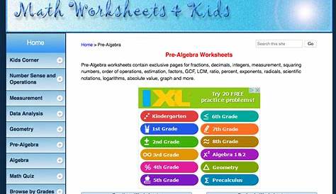 Top 17 Pre-Algebra Worksheets: Free and Printable!