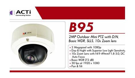 acti b95 surveillance camera user manual