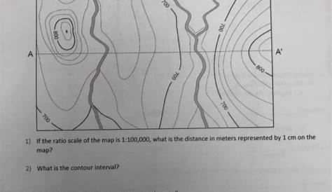 topographic map reading worksheets answer key