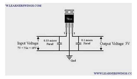 7805 voltage regulator schematic