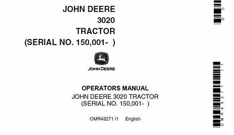 john deere 3020 operators manual pdf