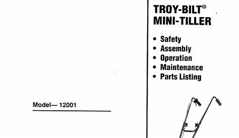 Troy-Bilt 12001 User Manual | 24 pages