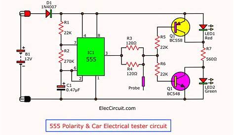 3 idea Polarity & Car Electrical Probe tester circuit | ElecCircuit.com