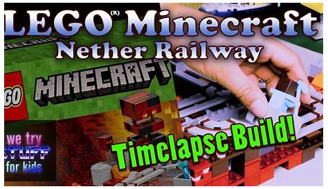 LEGO Minecraft: Nether Railway - TIMELAPSE BUILD! - YouTube