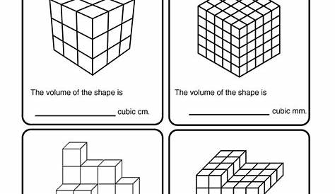 Volume Cubes Worksheet | Have Fun Teaching