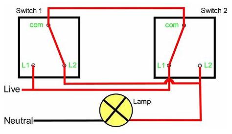 two way lighting circuit diagram uk