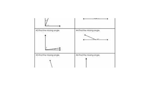 complementary angles worksheet 4th grade