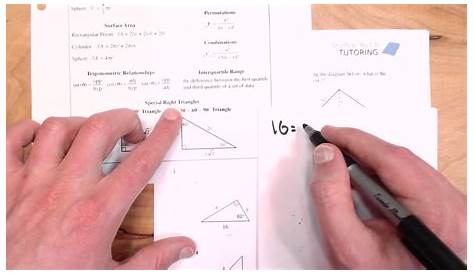 special right triangles worksheets