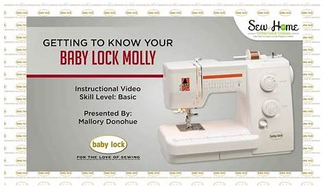 baby lock molly bl30a owner's manual