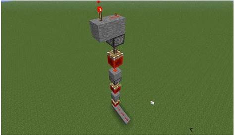 Smallest possible vertical redstone, only one block wide even at the