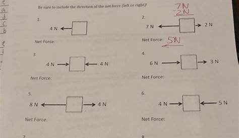 practice worksheet: net force and acceleration with answers
