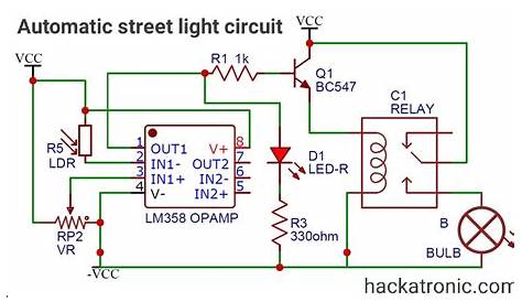 circuit diagram for automatic street light