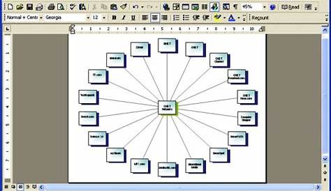 how to create a schematic diagram in word