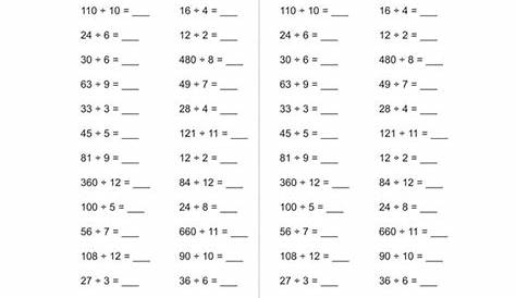 5 Best Images of Mental Math Worksheets Printable - Year 4 Maths