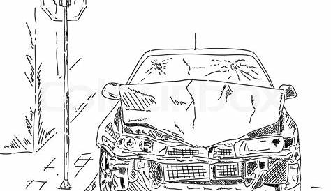 Car Accident Drawing at PaintingValley.com | Explore collection of Car