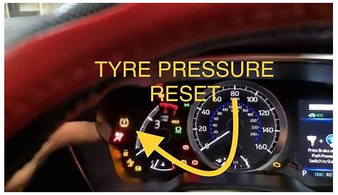 Reset Tire Pressure Light Toyota Camry
