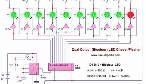 3v led flasher circuit diagram
