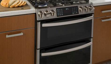 GE - Profile Series 6.7 Cu. Ft. Slide-In Double Oven Gas Convection