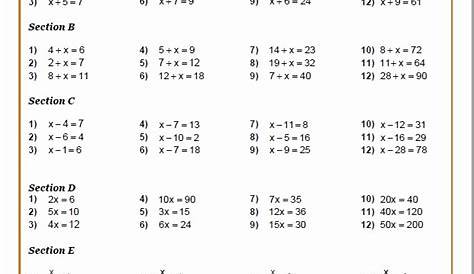 linear equations worksheet with answers pdf