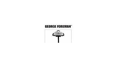 George Foreman OWNER'S MANUAL Electric Grill GGR201RCDS | ManualsOnline.com