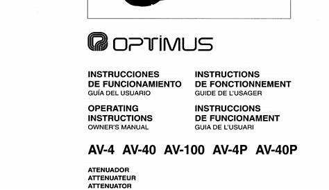 atmos optimus 510 user manual