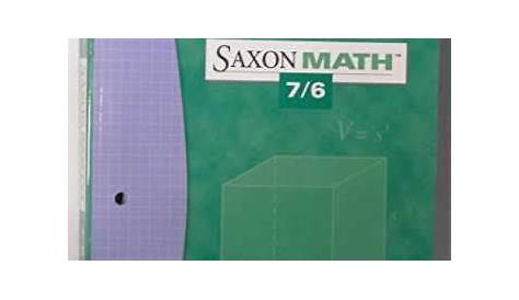 Sell, Buy or Rent Saxon Math 7/6 Answer Key Transparencies V.1